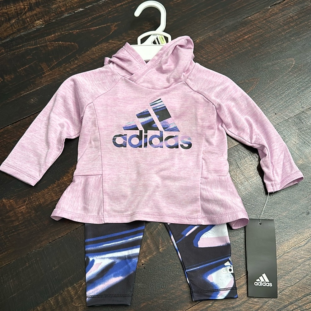 NWT - Adidas Baby Girl 2-Piece Set